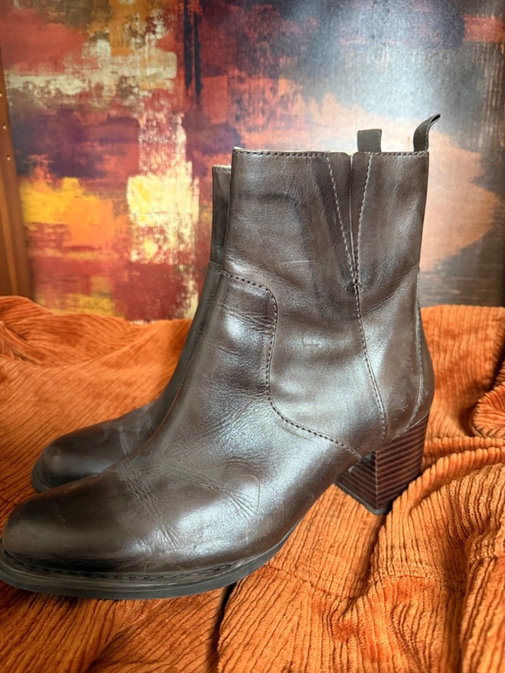 L.L. Bean Brown Leather Ankle Boots